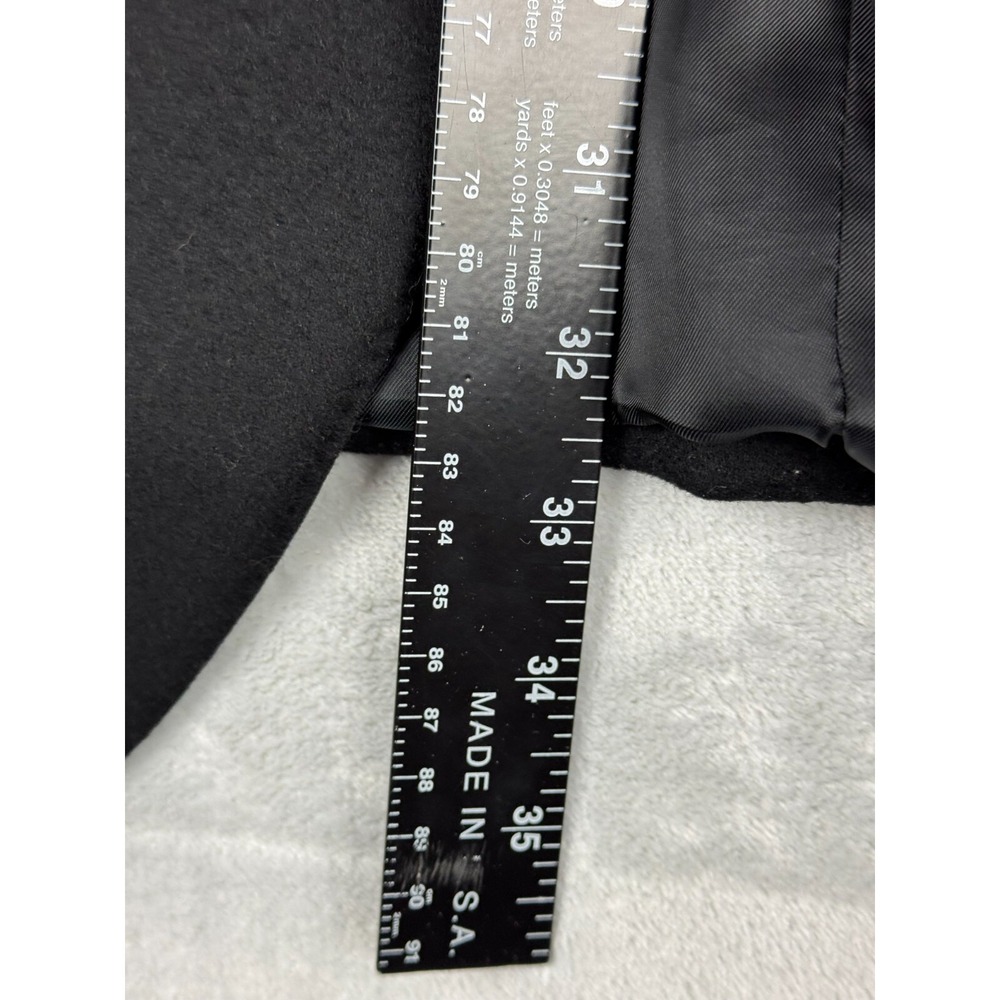 Canali Suit Jacket Mens 46L Long Black Virgin Wool Italy Blazer Blue Label - Picture 14 of 16